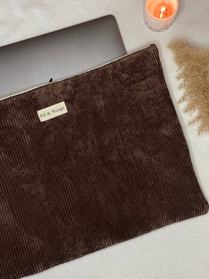 Housse d'ordinateur Noisette